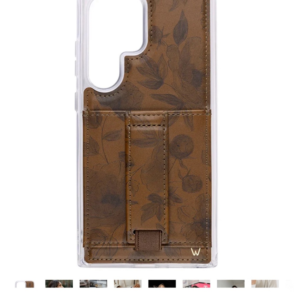 Brown Floral Phone Case